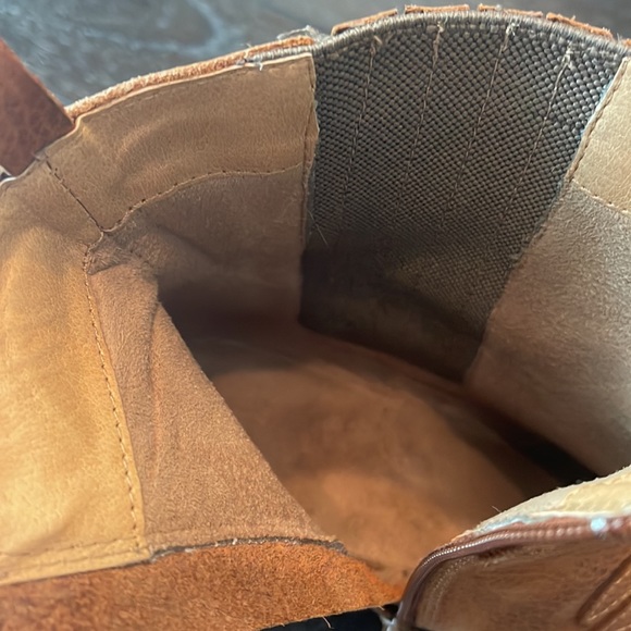 Bespoke Argentine Brown Leather Booties with Detailed Design, Zipper, Gores - Picture 13 of 15